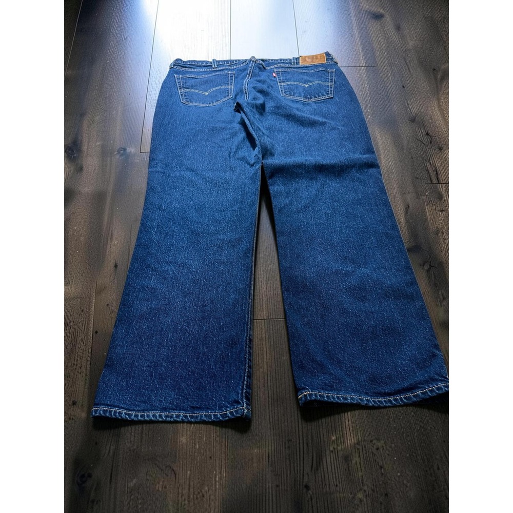 Levi's 514 Straight Jeans Mens 38x30 Blue Denim Premium Stretch Casual Classic - Picture 2 of 8
